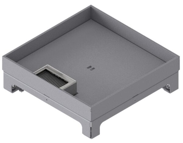 Produktbild UBD 264 302  -  Unterflur-Bodendose UBD 260 inkl. Deckel mit Kante, geschlossen, 30mm Vertiefung und 1 Bürstenauslass